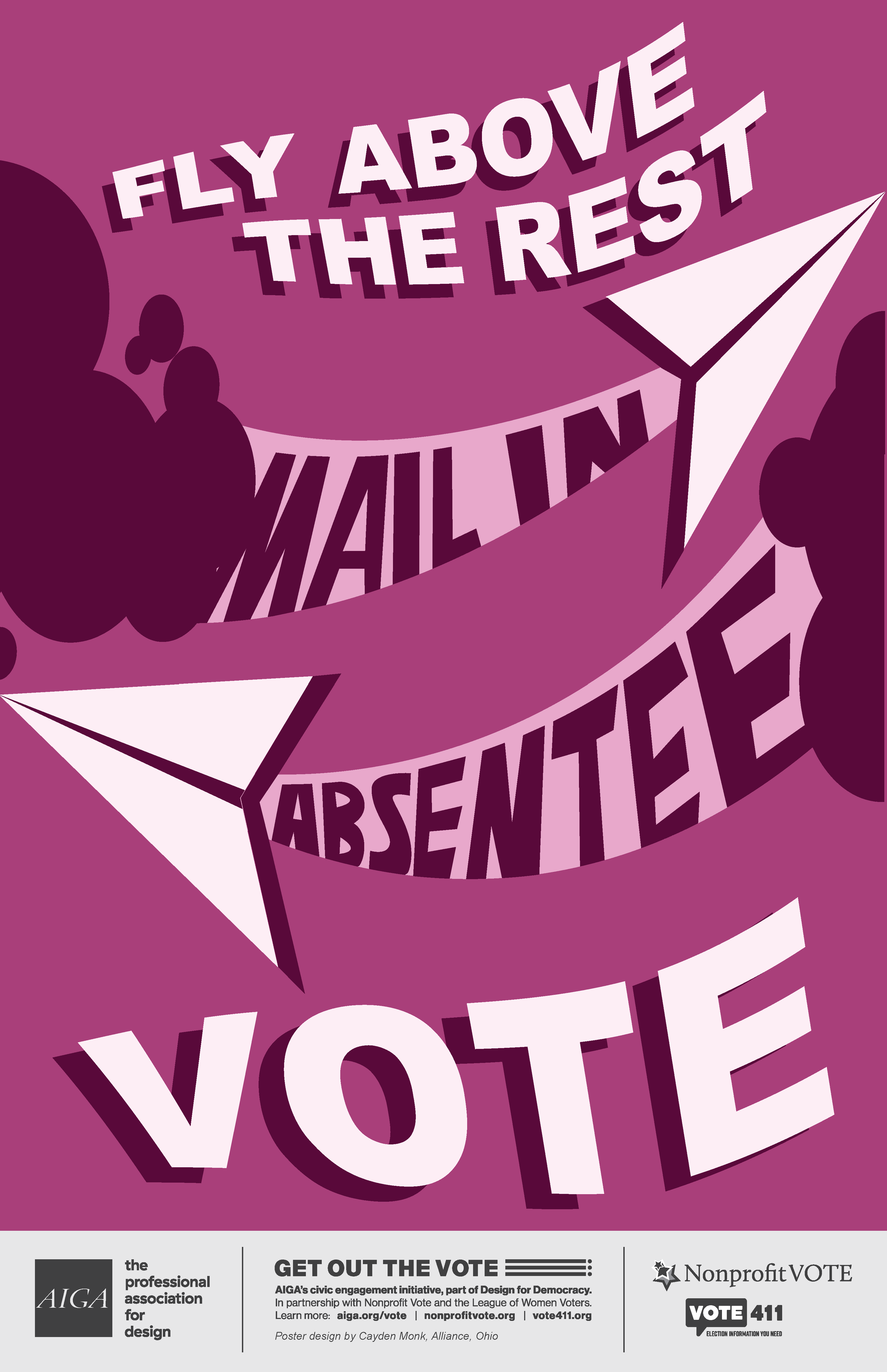 Get out the vote poster